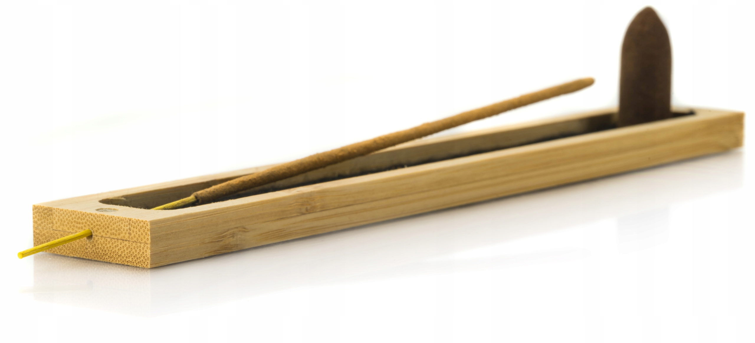 Podstawka pod kadzidełka pudełko piórnik z bambusa Materiał drewno