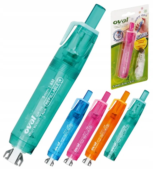 

Korektor w taśmie Oval QJR-506 5mm x 6m wkład