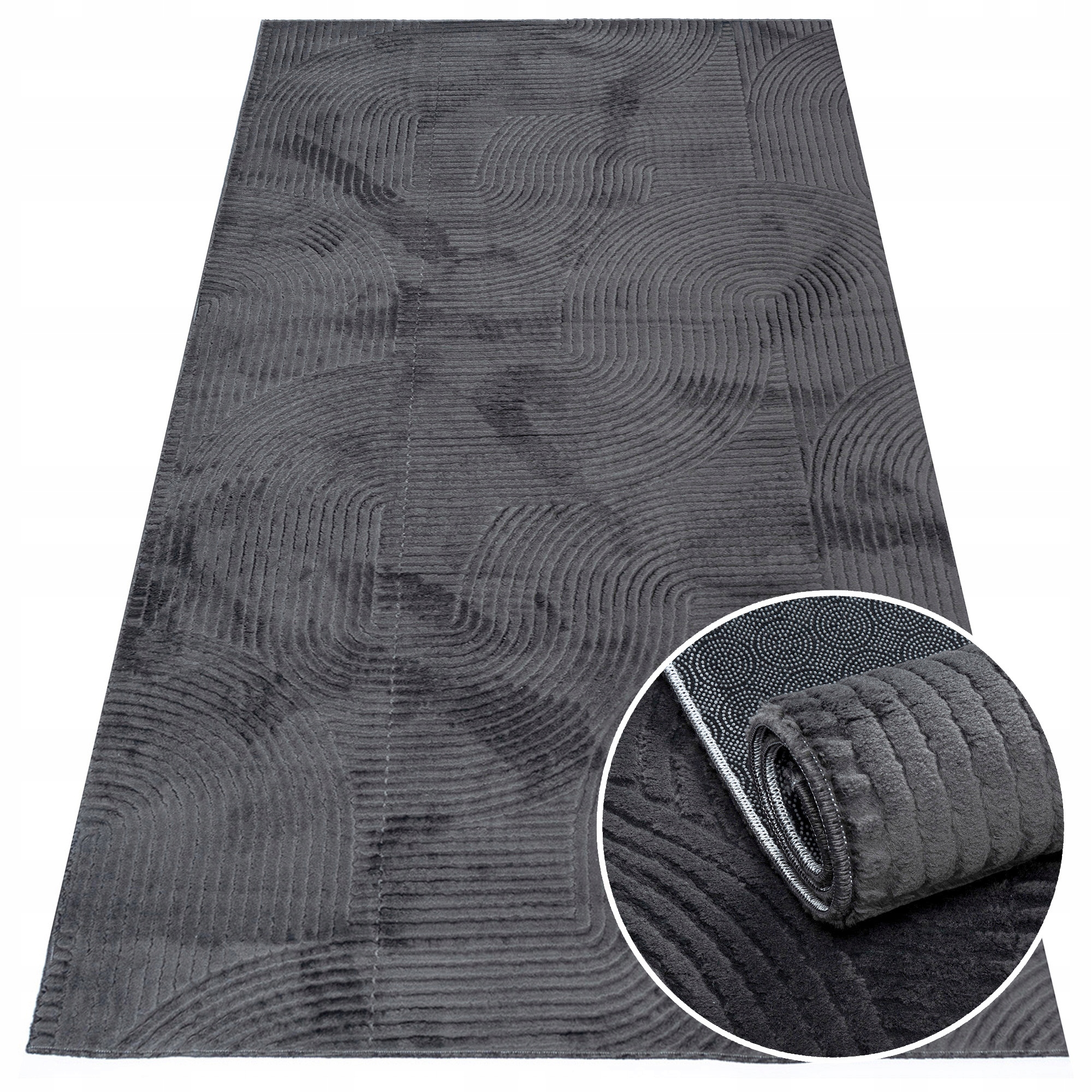 Koberec Elegantní Koberec Běhoun do ložnice 3D 80x150 cm