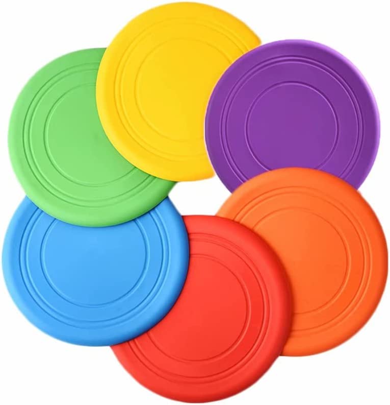 Children's Frisbee Soft Silicone Color 6 Pack