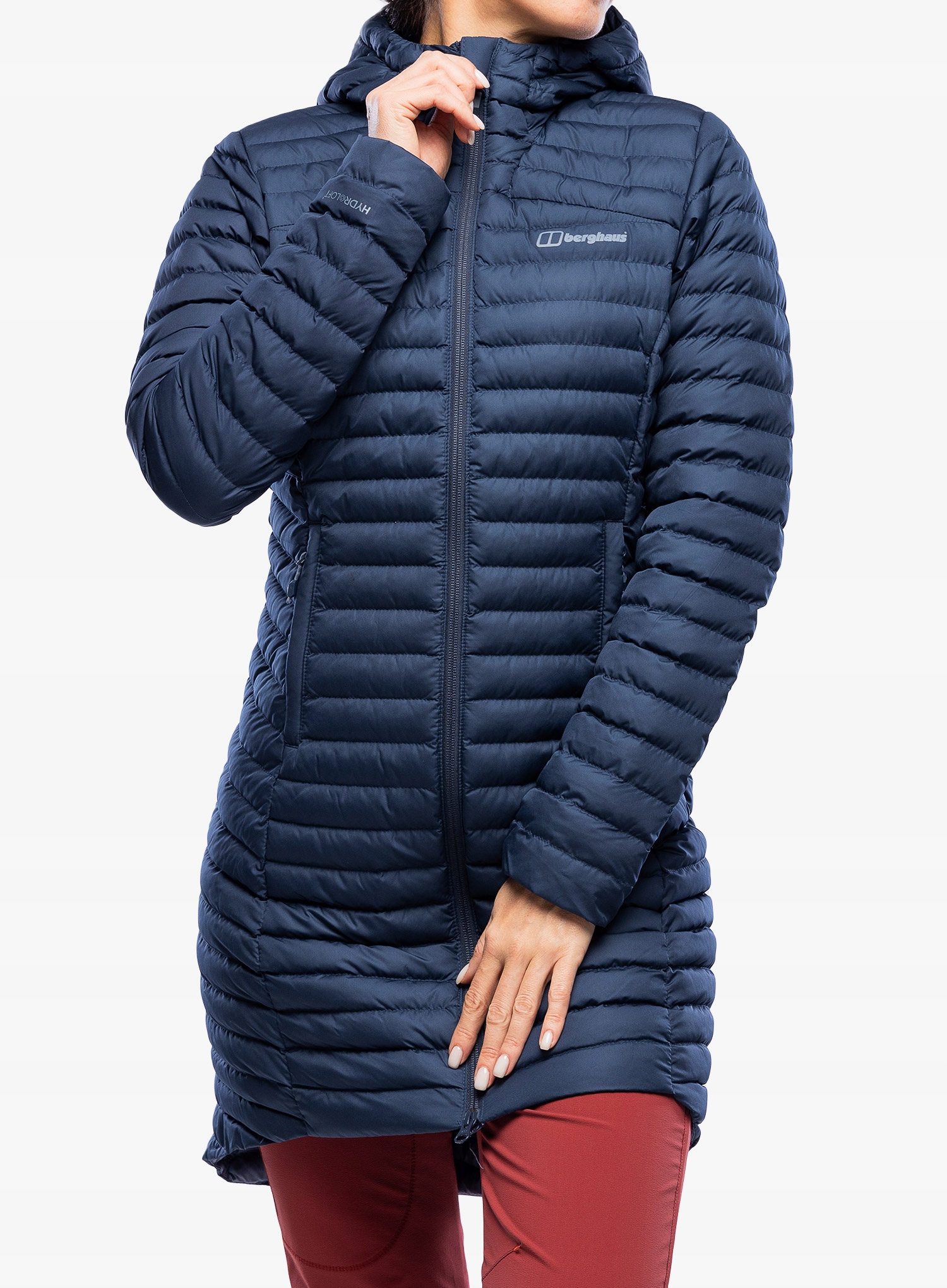 Dámský kabát Berghaus Nula Micro Long Jacket dusk Xs