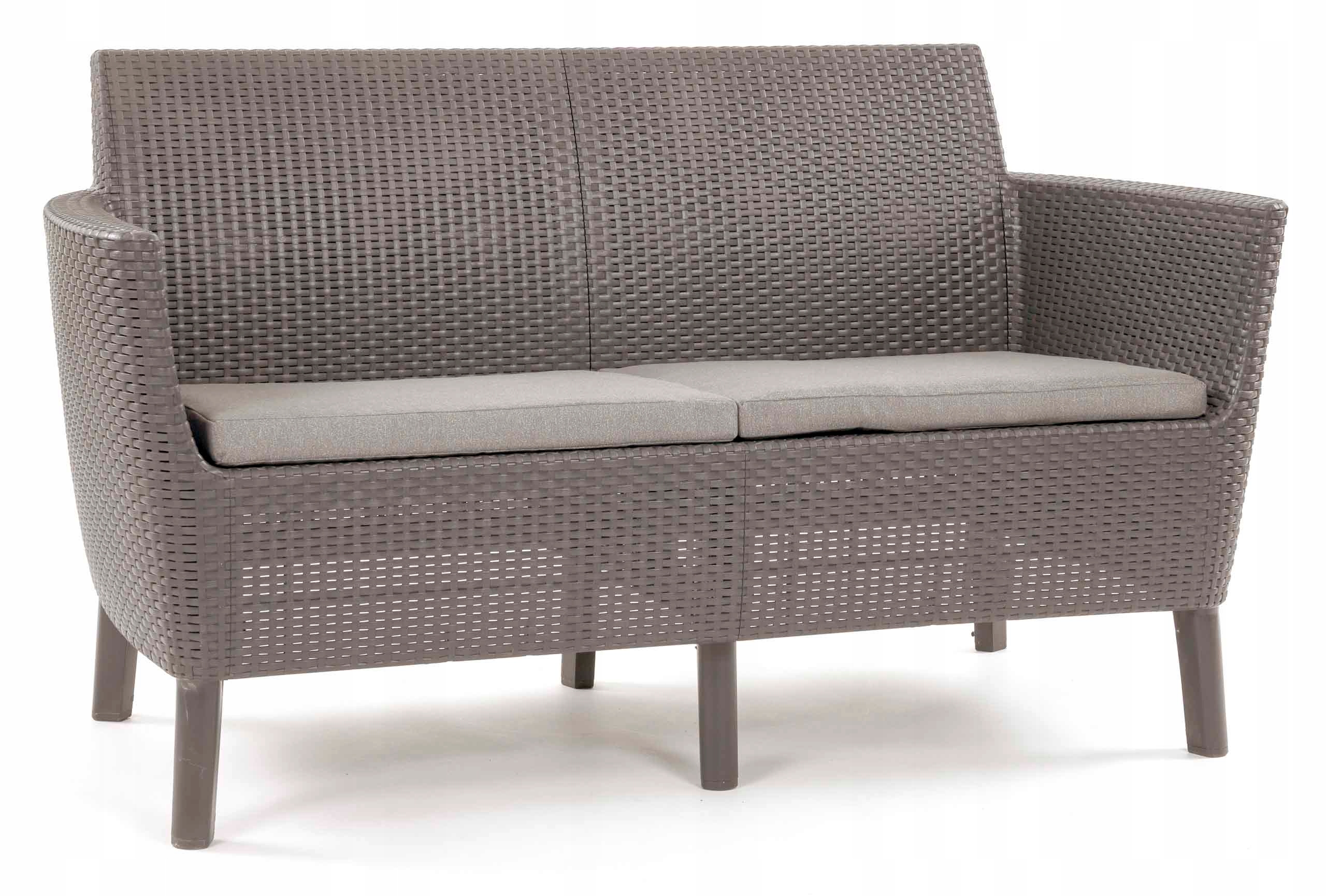 

Sofa Salemo dla 2-ch osób z poduszkami Ławka Keter