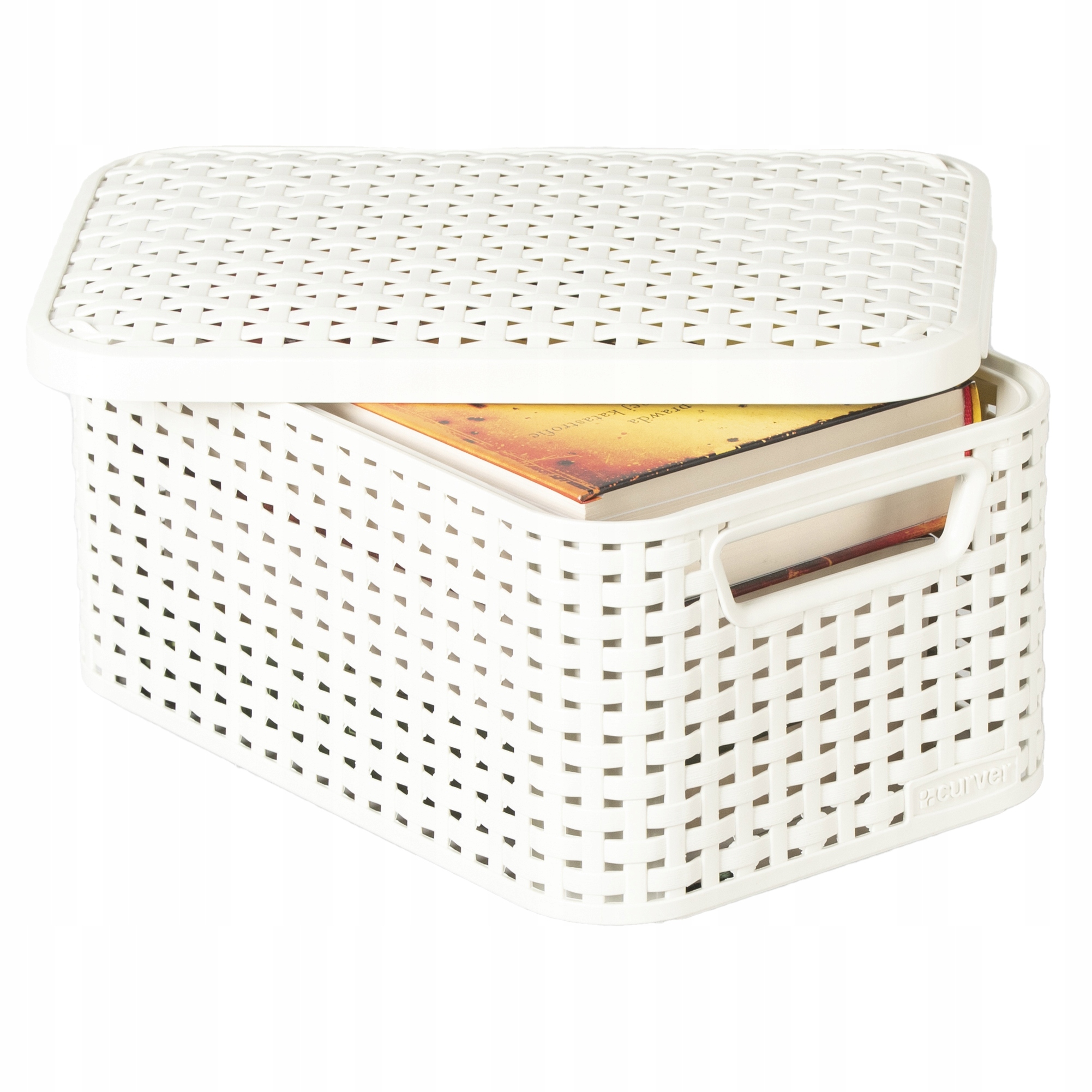 PUDEŁKO KOSZYK RATTAN POJEMNIK POKRYWA CURVER 6L Marka Curver