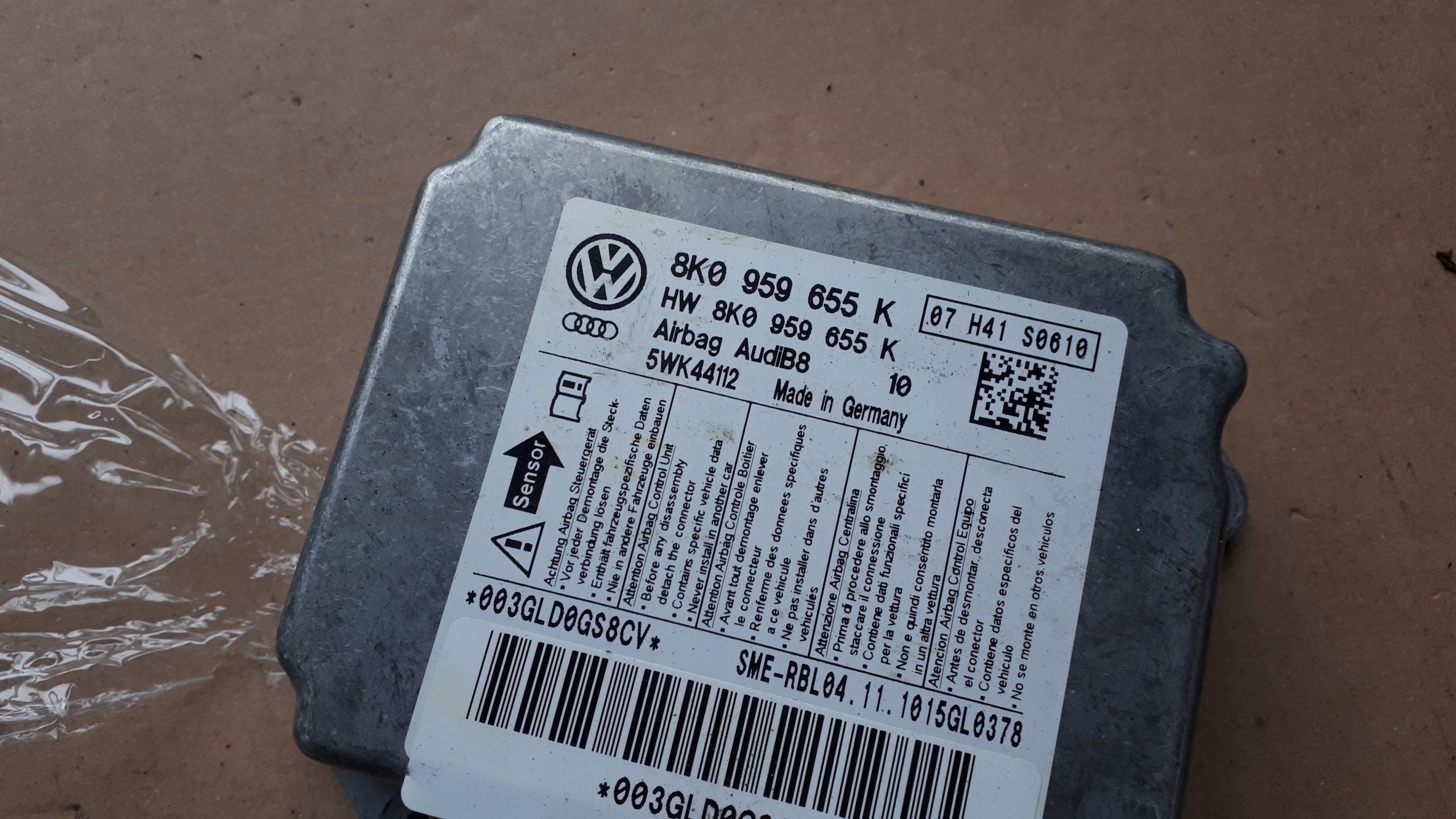 S4 B8 A4 module control unit airbag A5 Q5 SQ5 S5