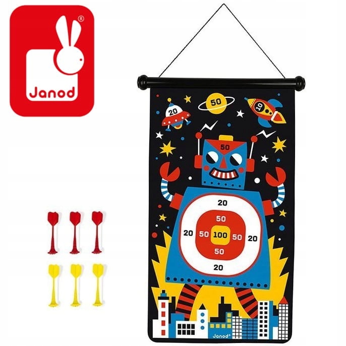 Magnetyczna GRA W RZUTKI Zręcznościowa Robot JANOD Roboty Marka Janod