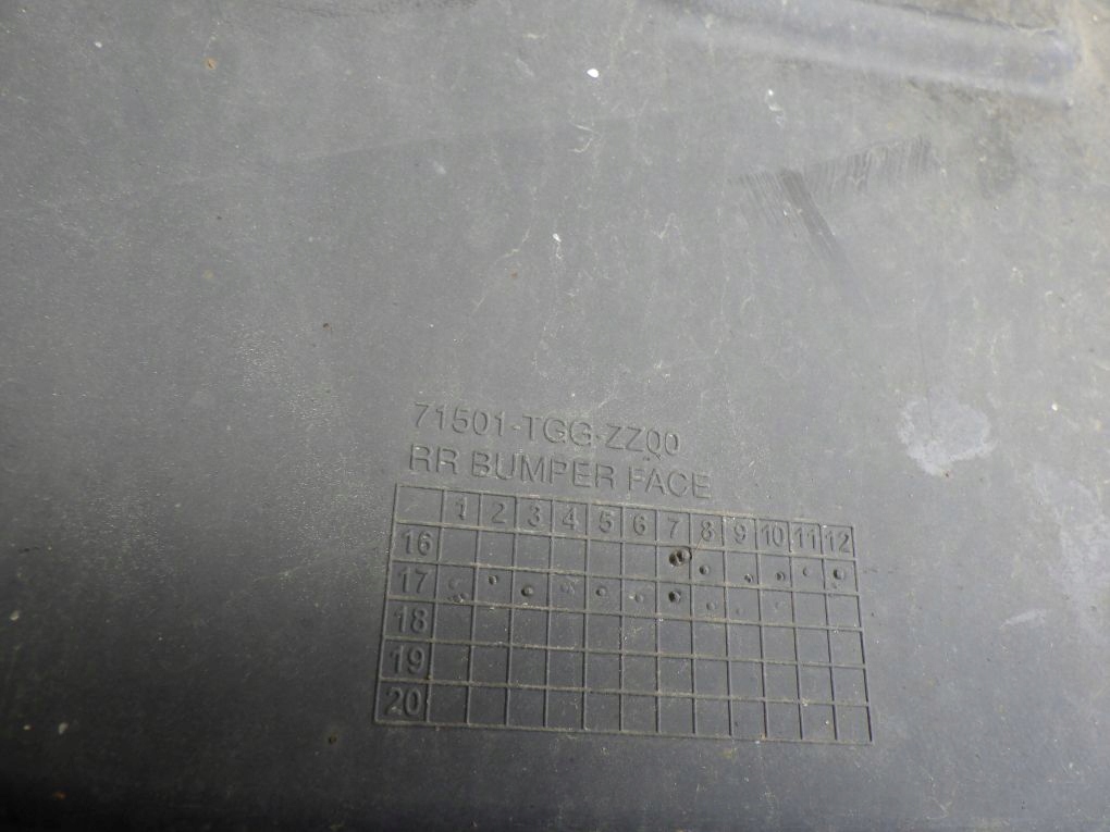HONDA CIVIC X 10 17- bumper rear