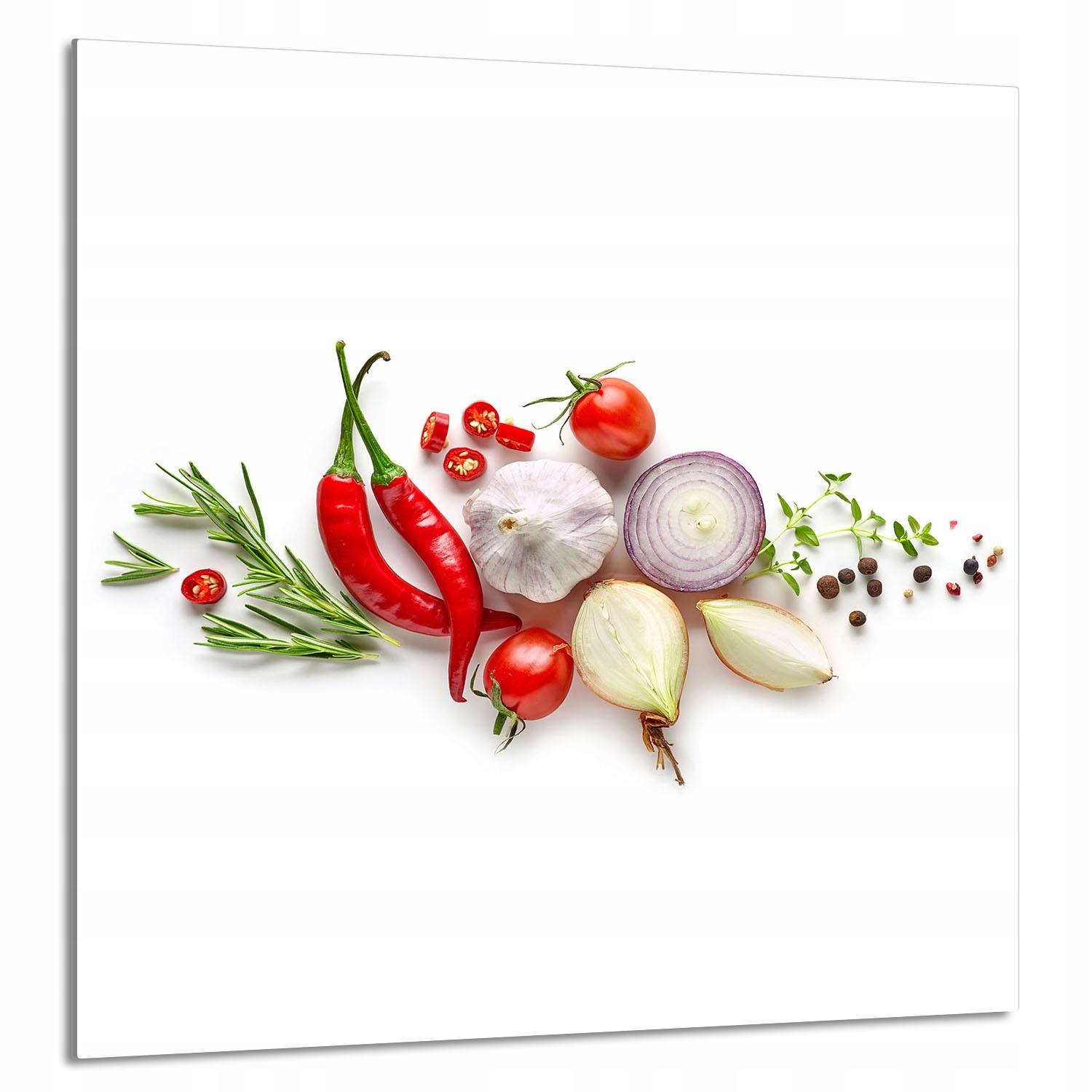 Skleněný Panel Do Kuchyně 60x65 Zelenina Tvrzené Sklo