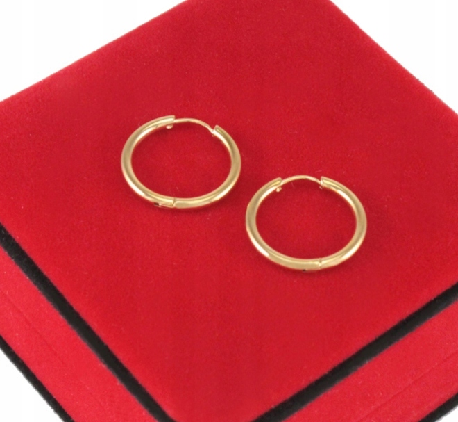 

Kolczyki Złote Kółka 14 mm Stal Chirurgiczna 316 L