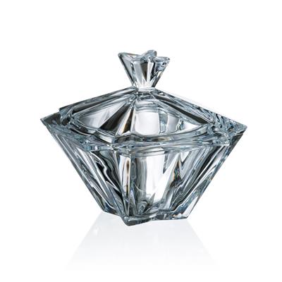 Cukřenka Sklo Bohemia Metropolitan Bomboniera 220 MM