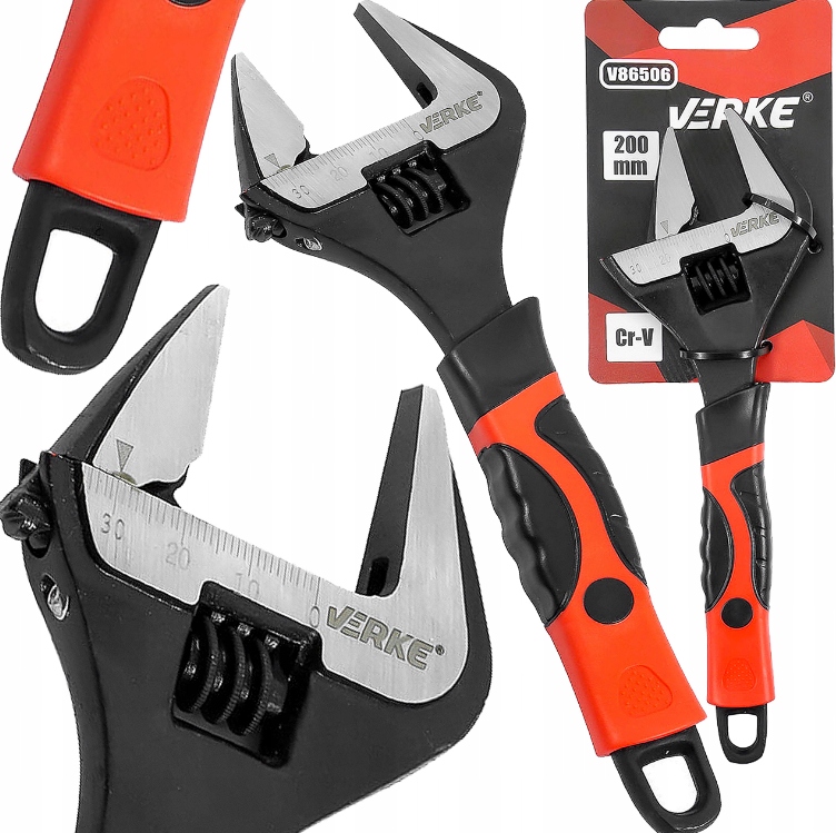 Klucz Nastawny Szwed 0-35mm Szwedzki 200mm Szeroki