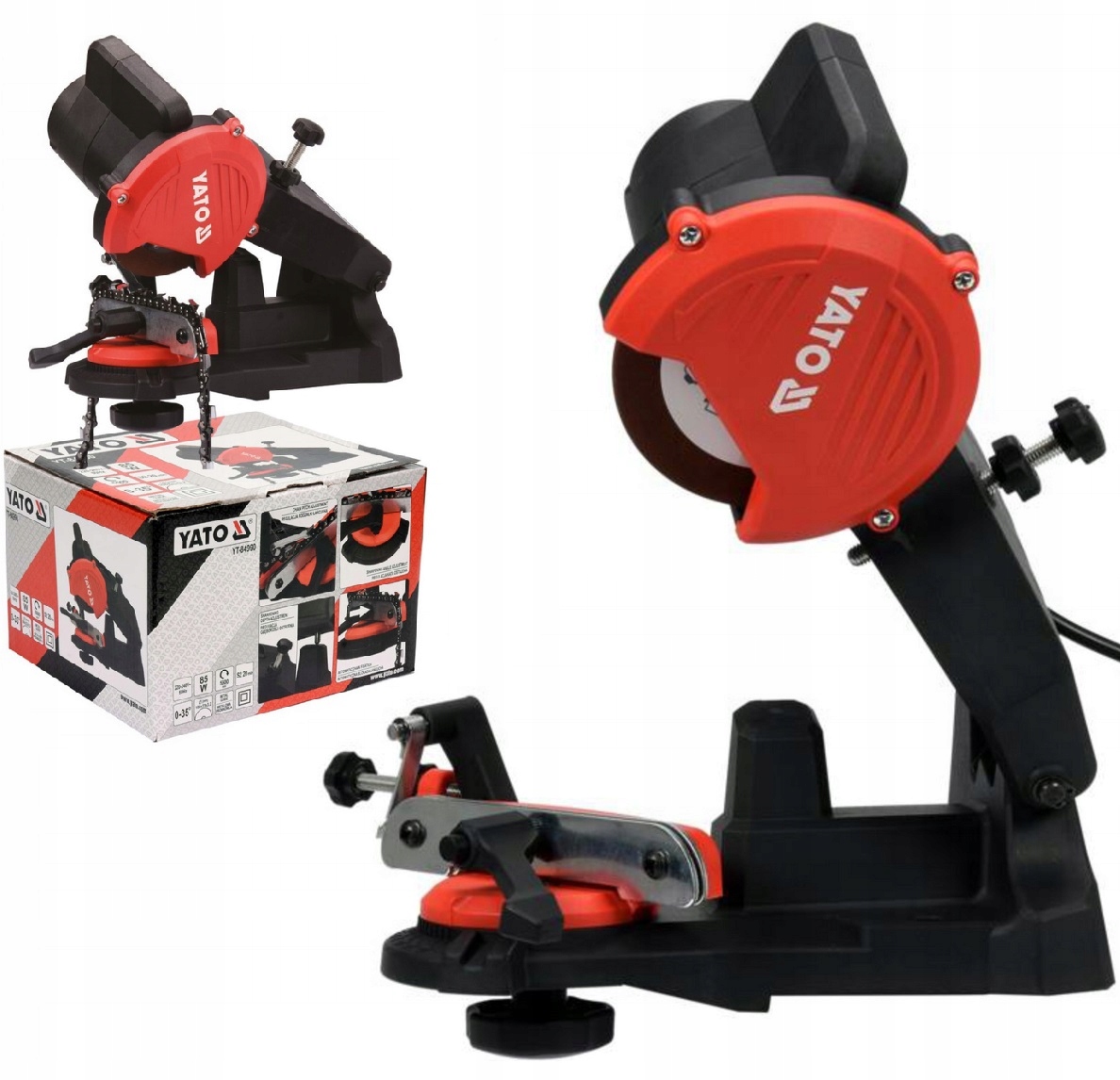 Yato Stolní Brousek Na Řetěz Pily S Otočnou Základnou YT-84990 85W