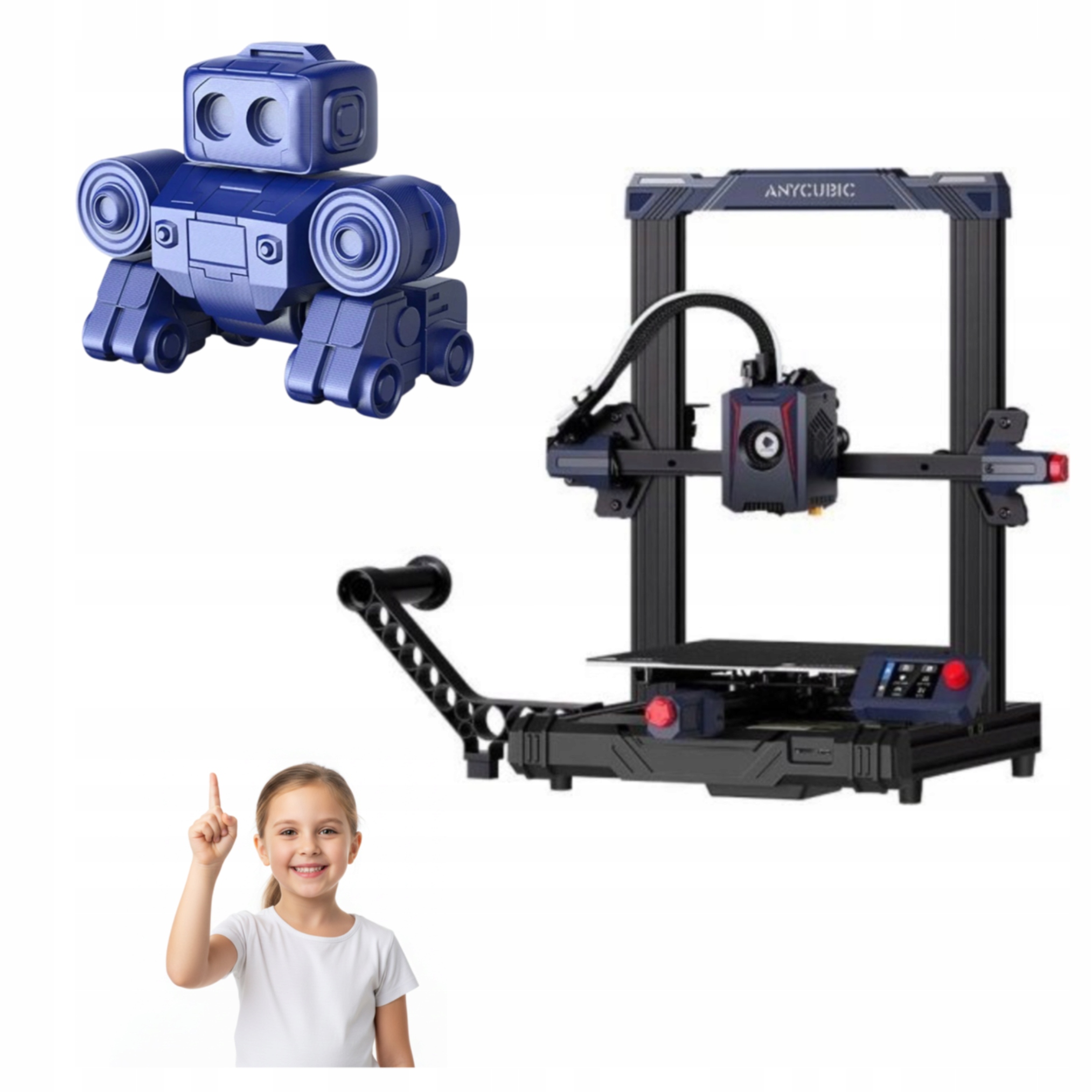Anycubic Kobra 2 Neo 3D tlačiareň pre učenie, dieťa, prácu