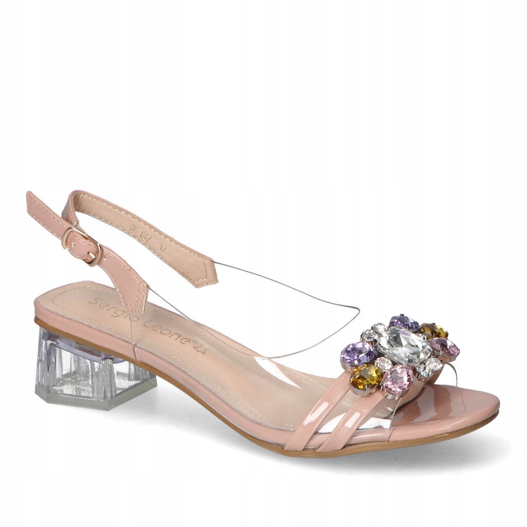 Transparentní sandály Sergio Leone SK047 Béžové 38