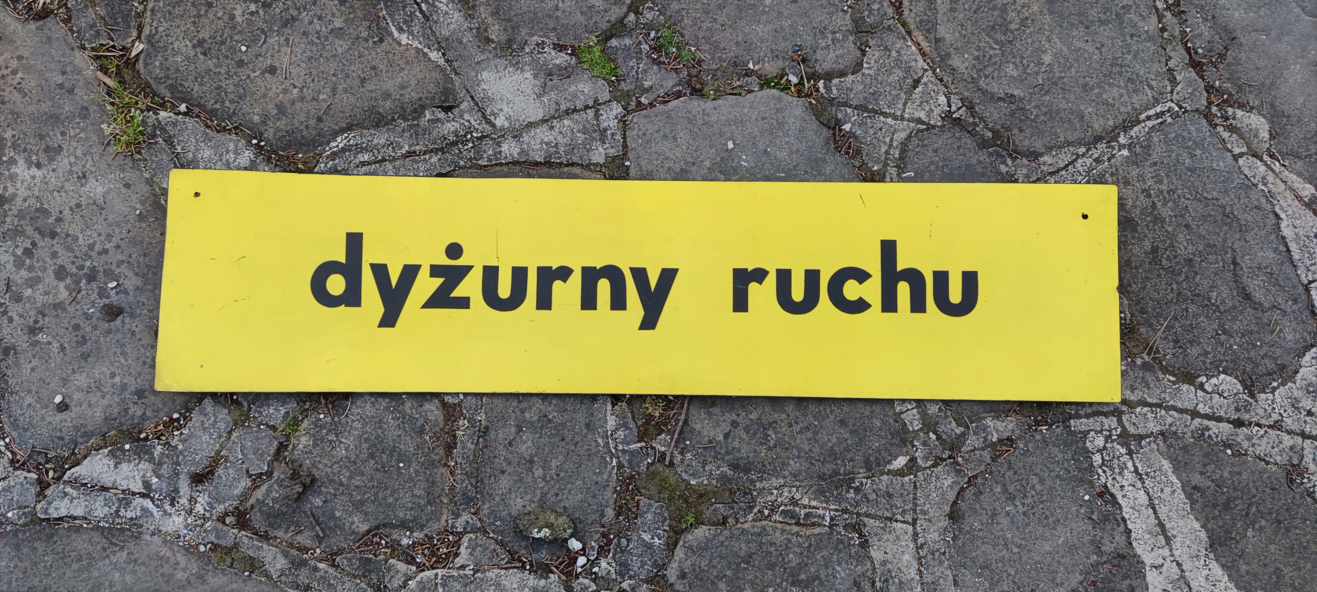 Duża tablica PKP Dyżurny Ruchu - Oryginał