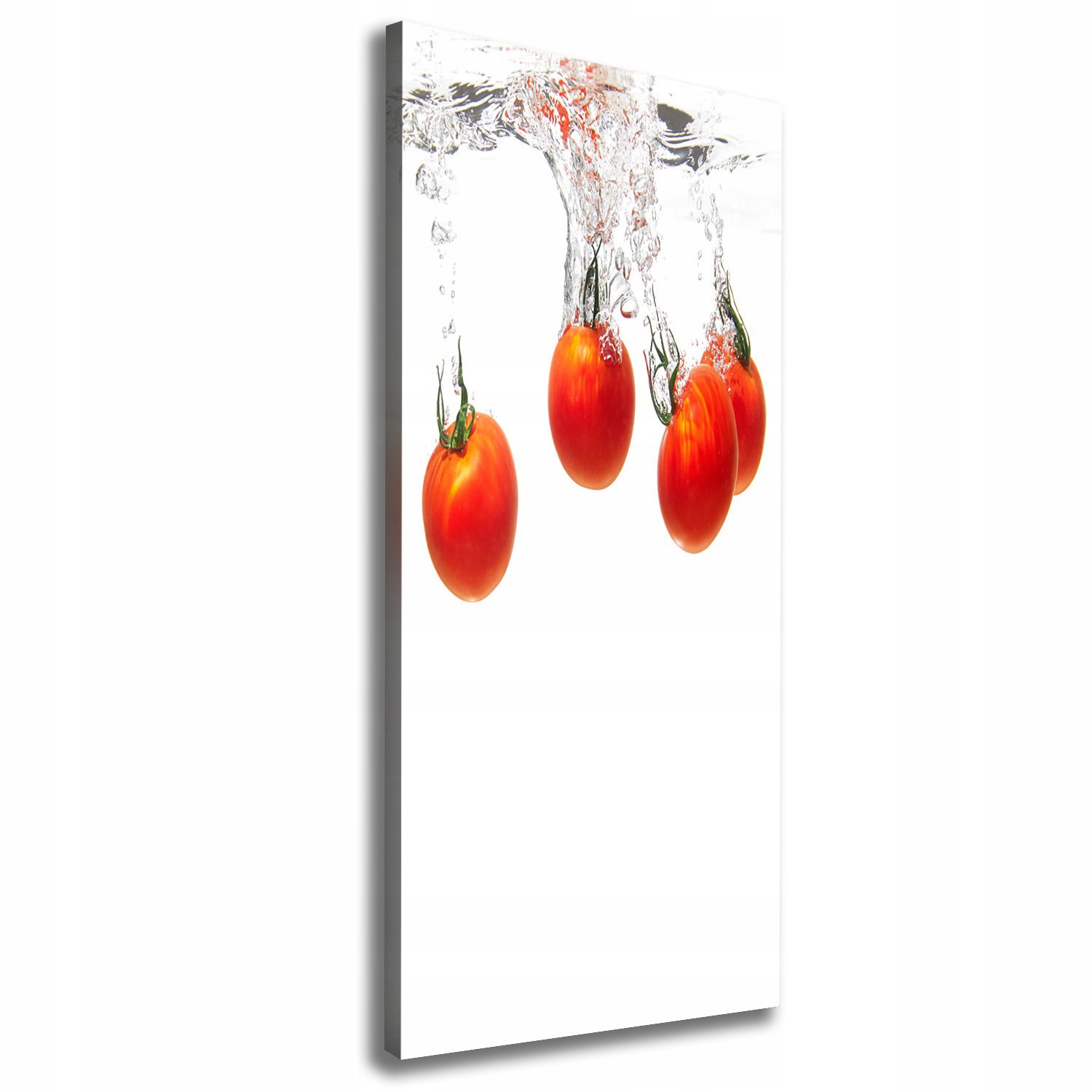 

Foto obraz na płótnie Pomidory pod wodą 50x125 cm