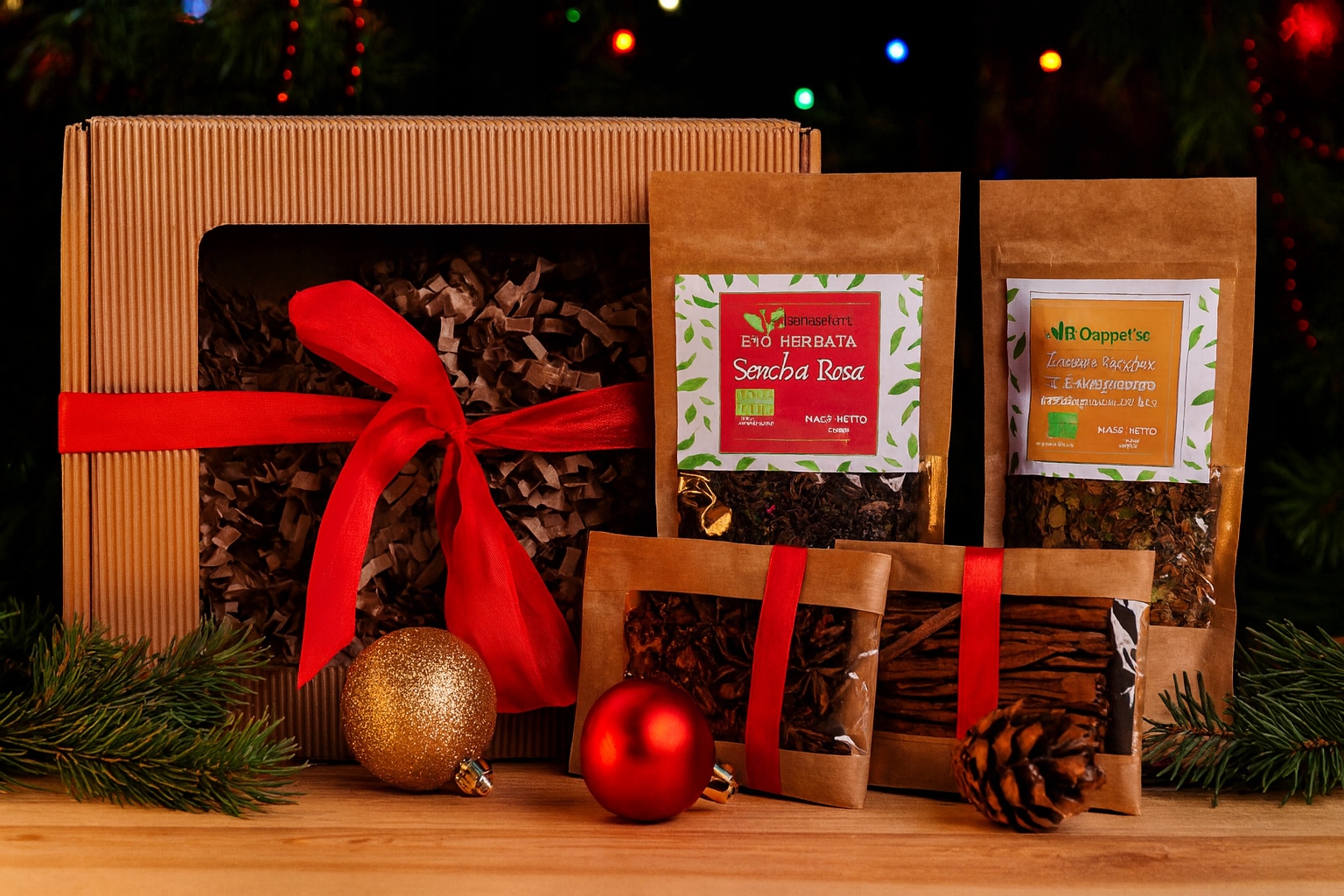 Levně Dárková sada Sada čajů Sada koření Dárek Vánoce Mikuláš Bio