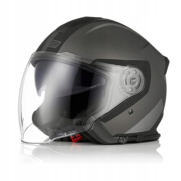 Motocyklová prilba Origine Palio veľkosť L Titanium matt čierna s priezorom 59-60