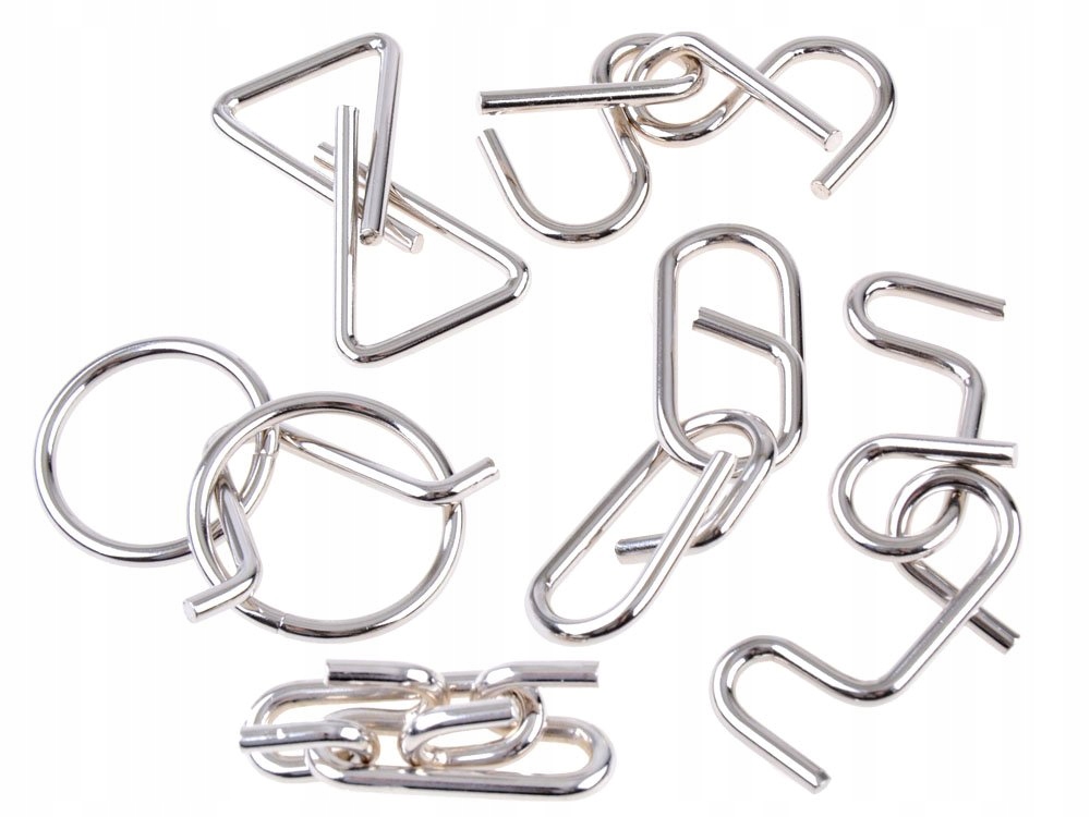 Metalowe puzzle łamigłówka zagadka logiczna GR0438 Stan opakowania oryginalne