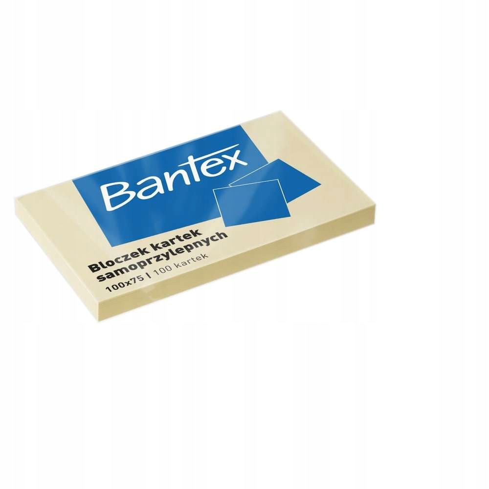 

Bloczek Samoprzylepny Żółte 100X75/100K -bantex