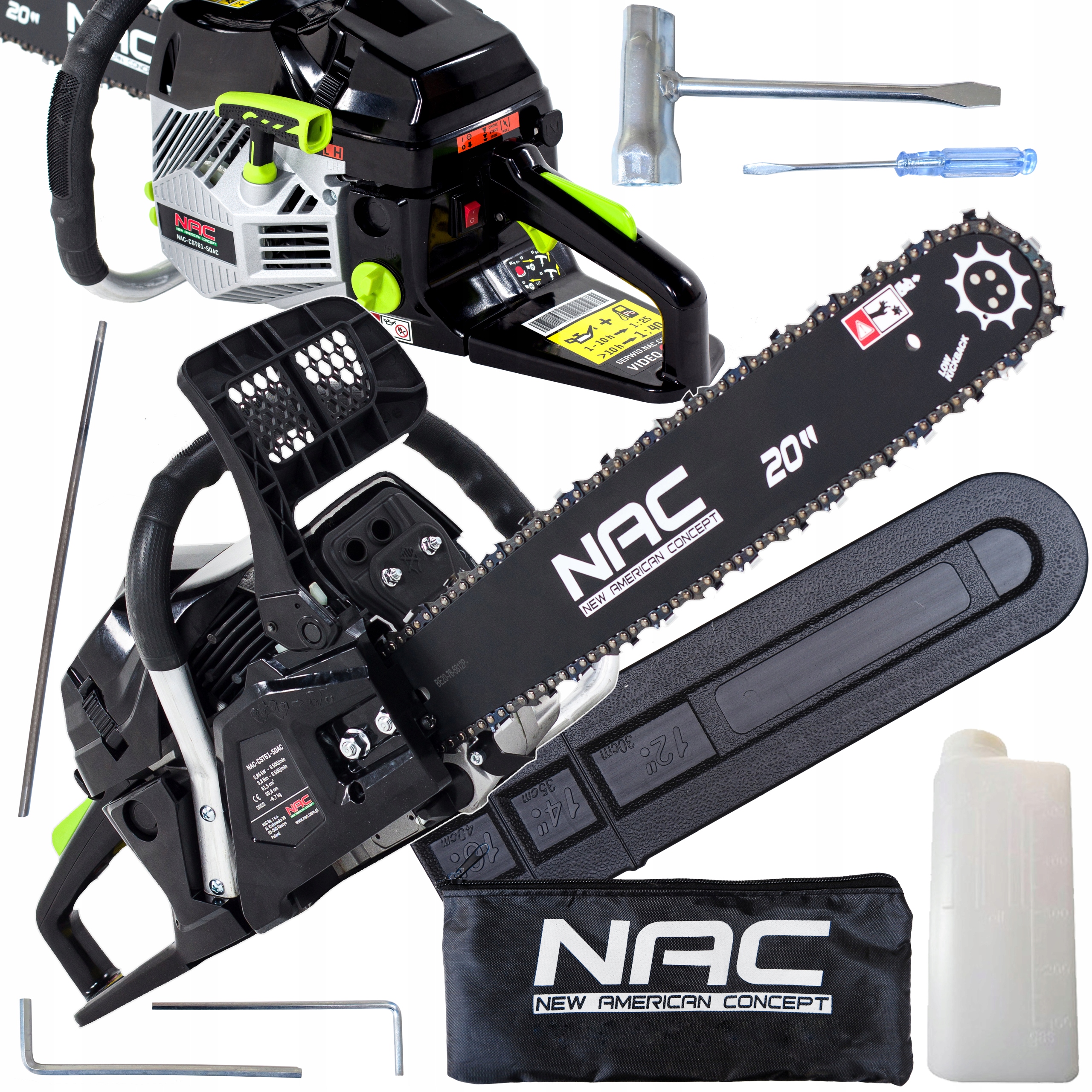 Piła łańcuchowa spalinowa Nac CST61-50AC 3,8KM 50