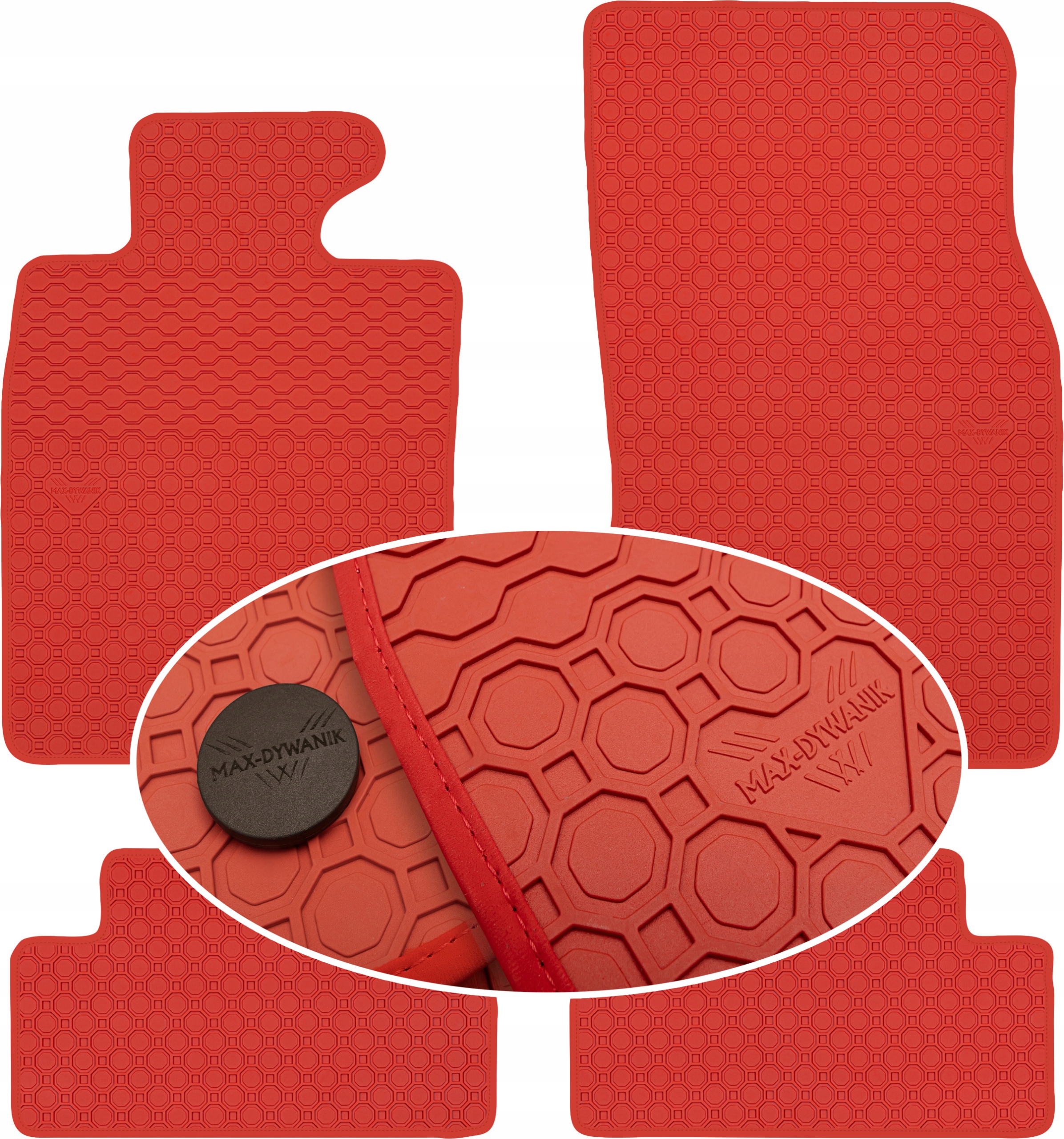 Mini Cooper II 2006-2013 Koberce Červené