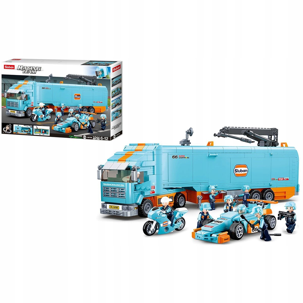 446998 Klocki Sluban Racing Team Obóz Wyścigowy Formuły 1044 el. (G135400)