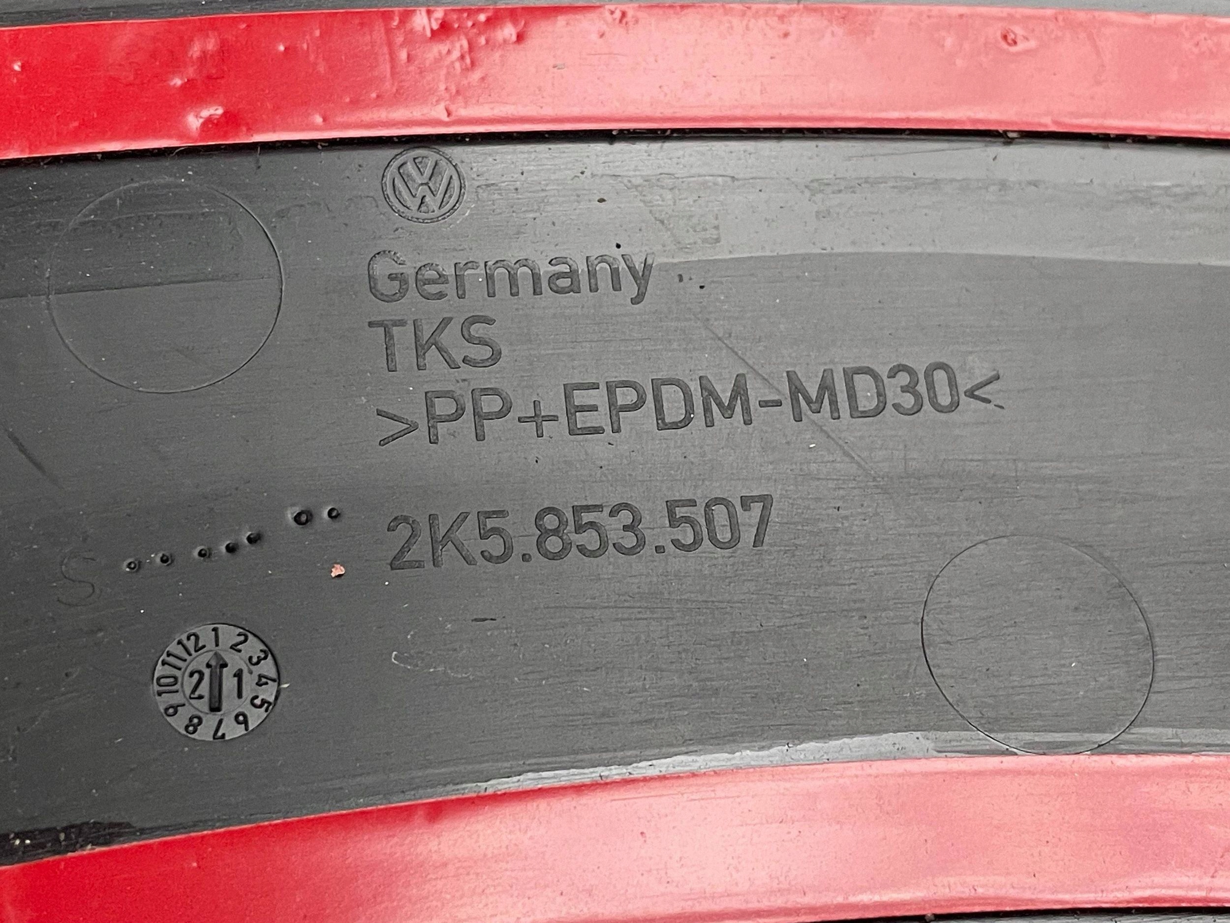 VW CADDY 2CA 2CB radkappe für tür schiebe schwarzer 2K5853507 !J