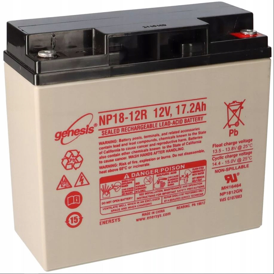 Akumulator Agm Enersys Genesis NP18-12 12V 18 Ah Ups Alarm