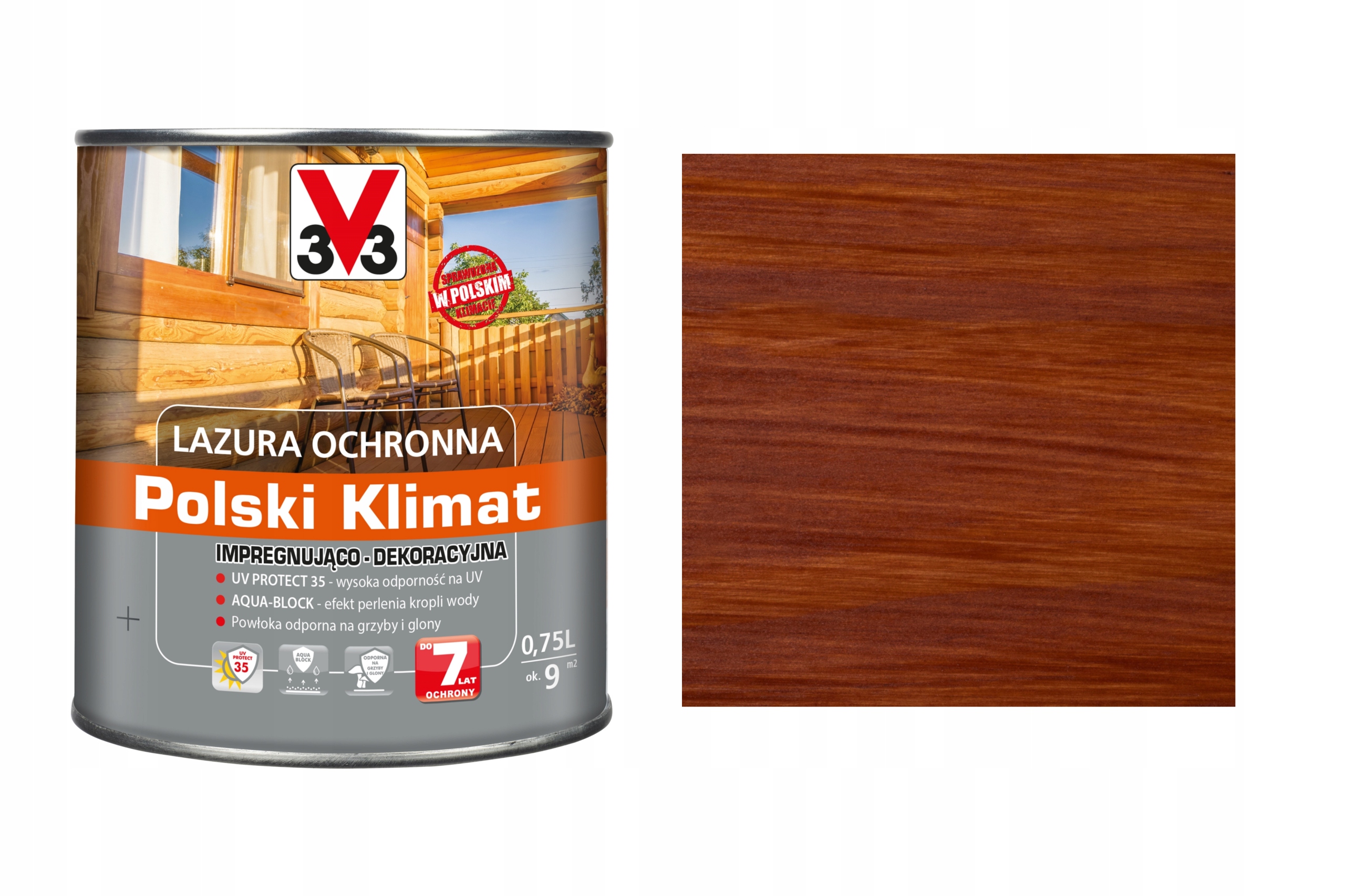 

Lazura V33 Polski Klimat 7 lat Mahoń 0,75L