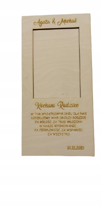 

Podziękowanie Rodziców Mamy Taty zdjęcie ramka
