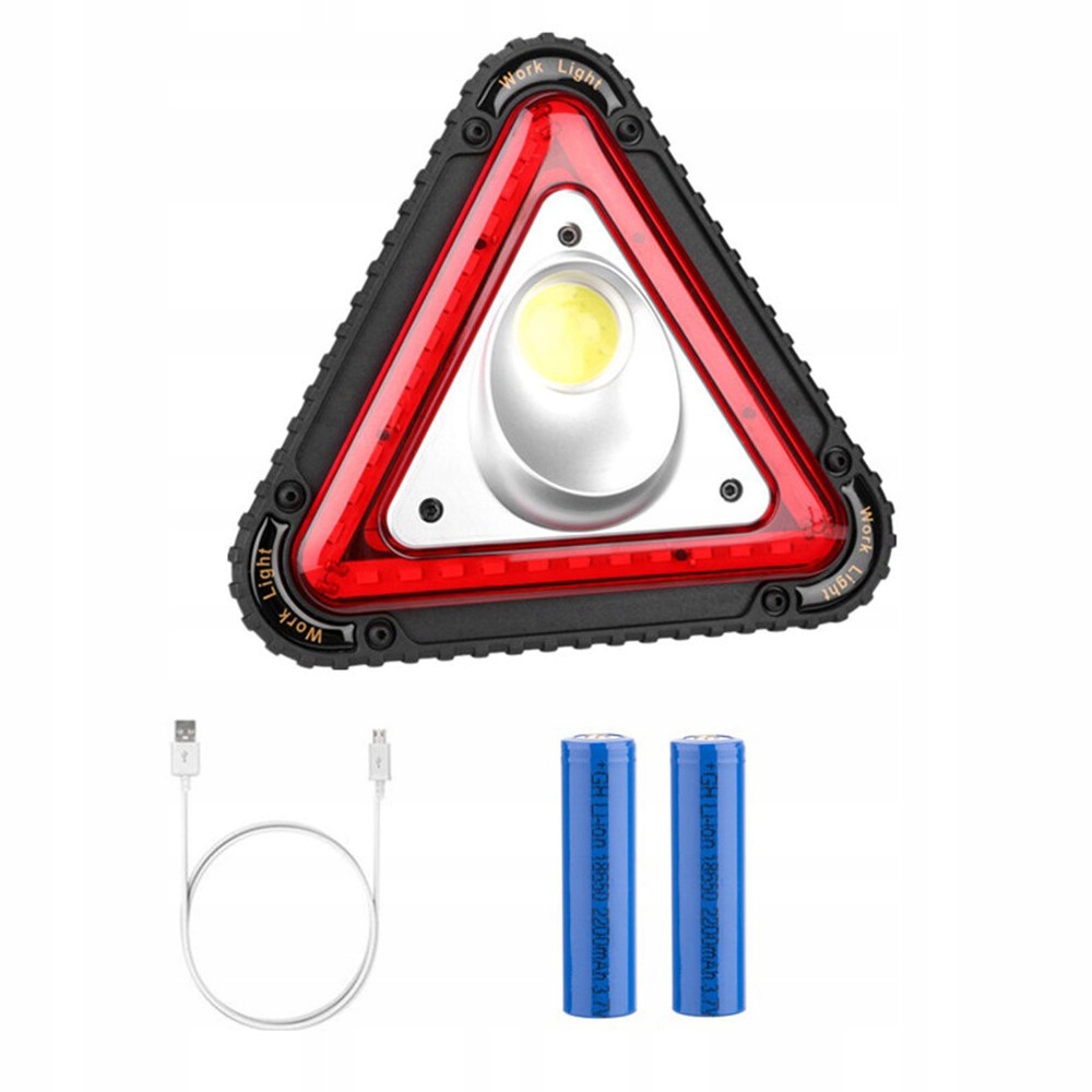 

Mocna Latarka Lampa Trójkąt Ostrzegawczy Powerbank