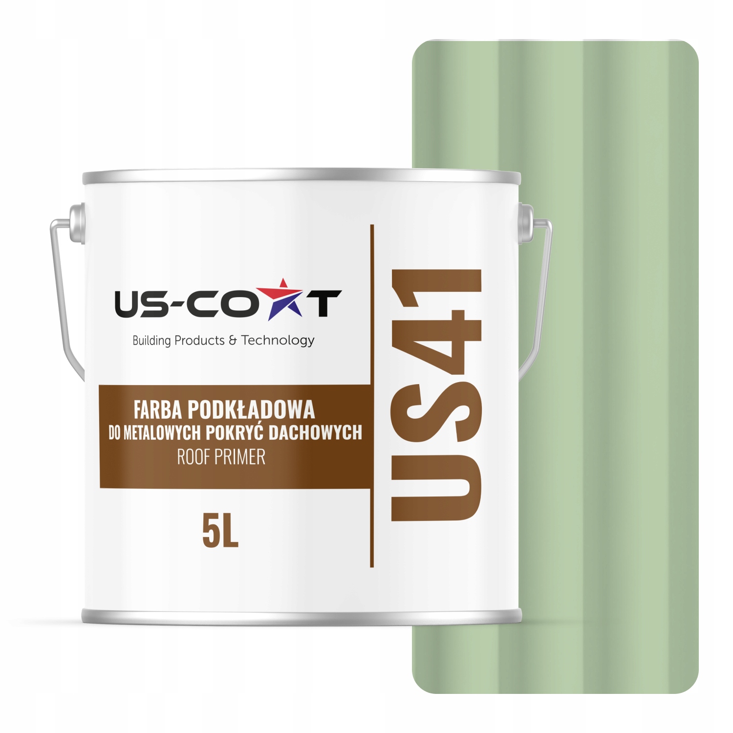 Základná Farba Na Kovové Strechy Krytiny Zelená Pastelová RAL6019 5L Matná