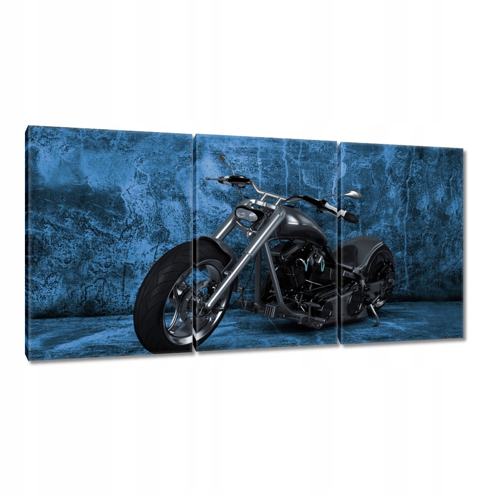 

Obrazy 240x120 Niebieska ściana Chopper