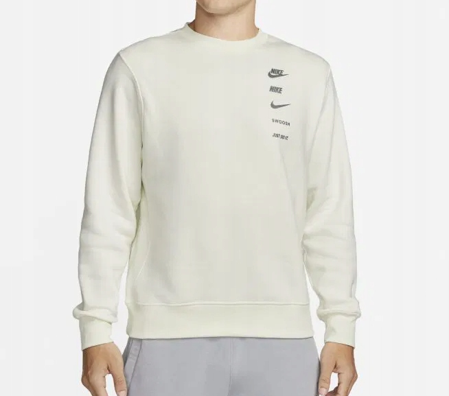 Nike pánská mikina béžová bez kapuce vel. XL