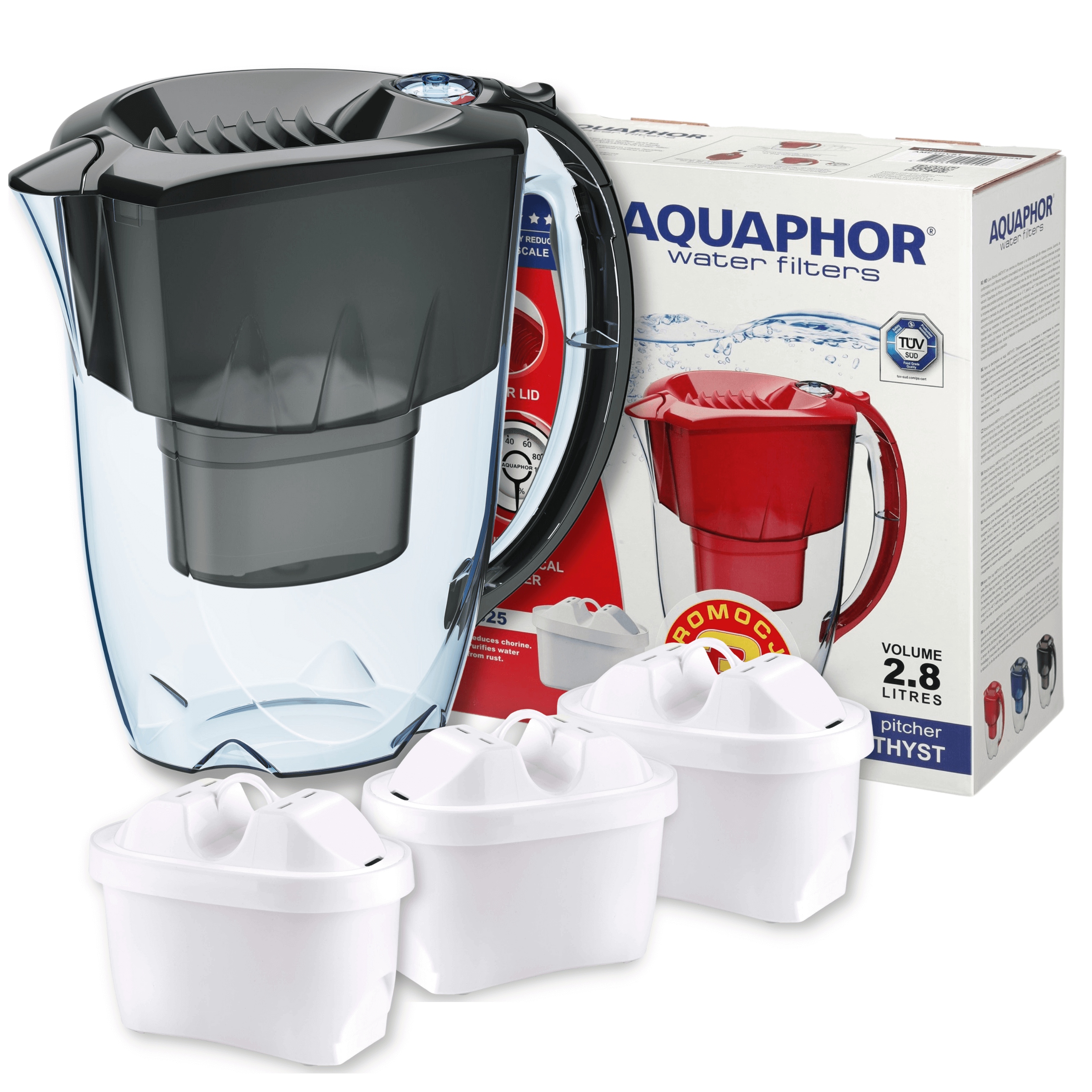 

Dzbanek z filtrem do wody Aquaphor +3 wkłady 200L