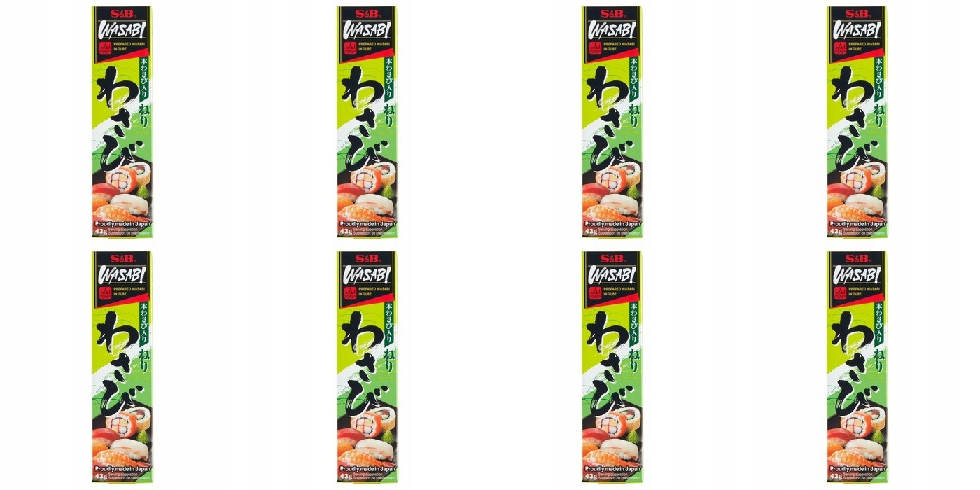 Levně 8 x 43 g S&b pasta Wasabi