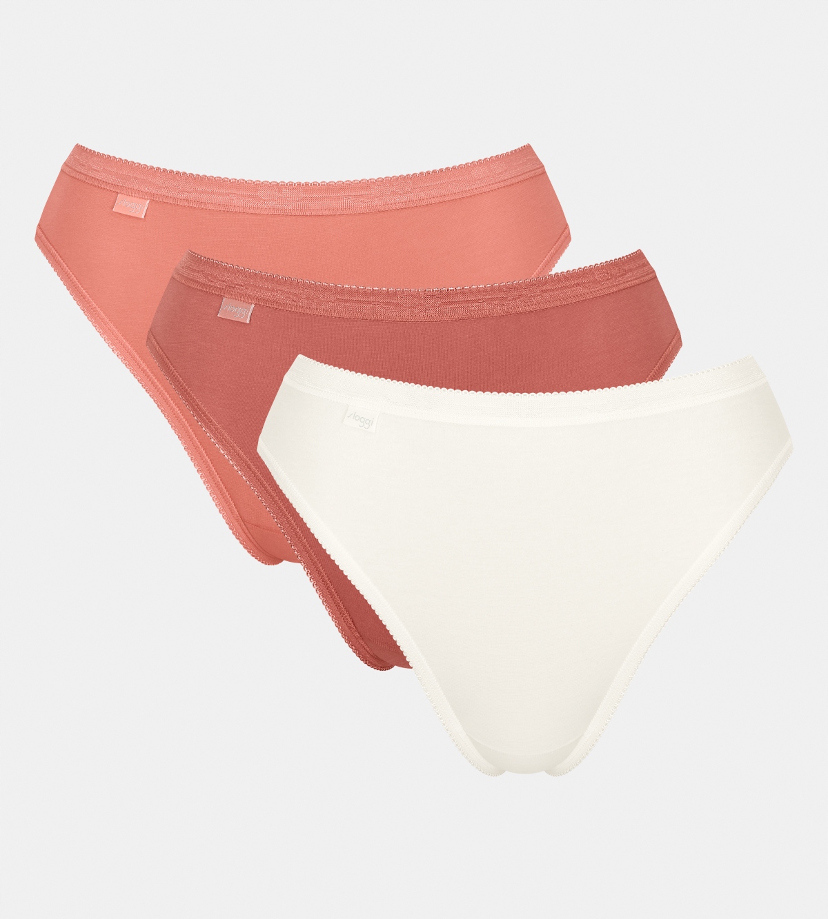 Dámské kalhotky kalhotky Sloggi Basic+ Tai C3P 3-pack 44