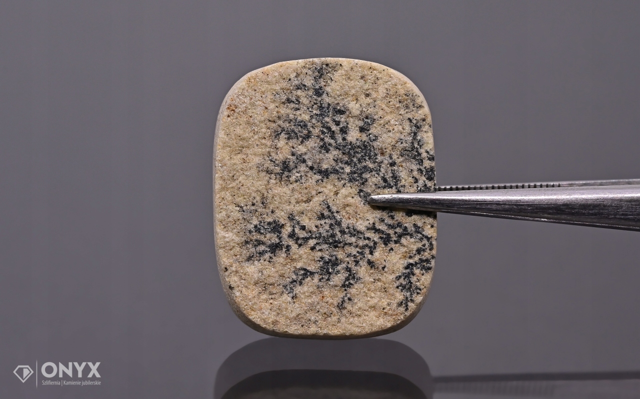 Pískovec dendritový mělký cushion 23x19 mm