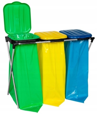Levně Koš Stojan Na Pytle Na Tříděný Odpad 3x120l