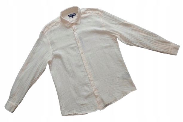 Vilebrequin XXL Krémová Letní Plážová Košile Exkluzivní Mušelín Bavlna