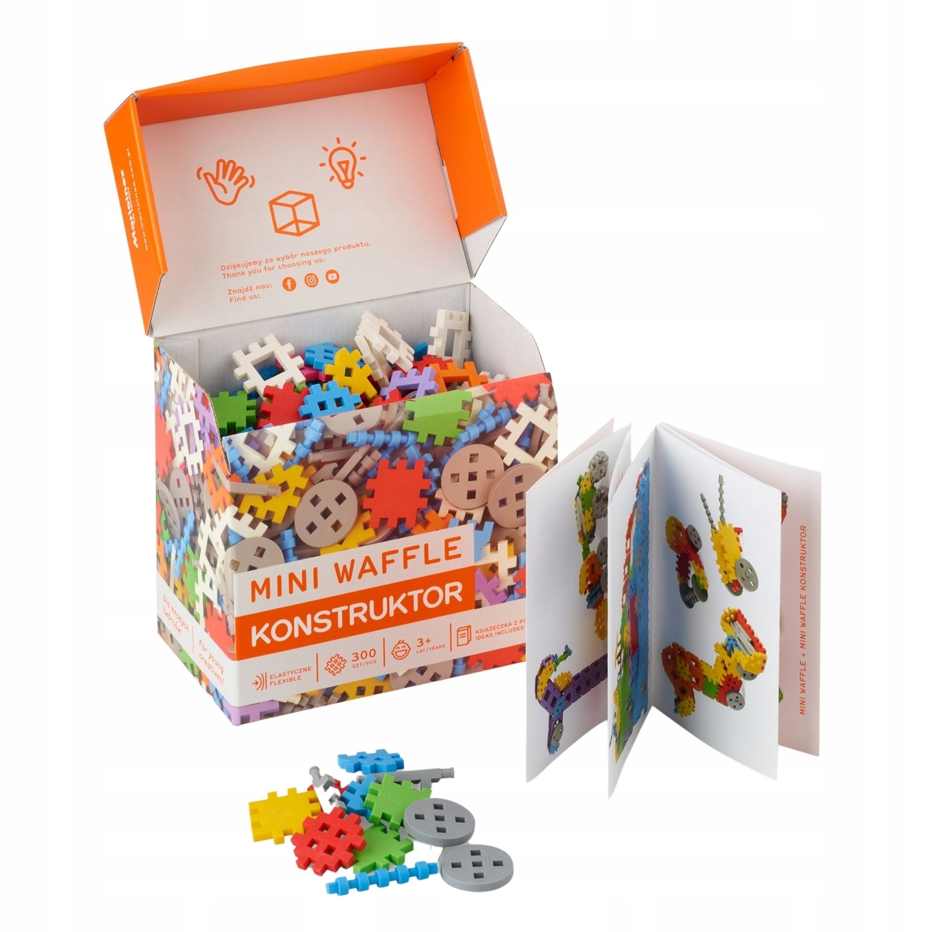 

Klocki Mini Waffle Marioinex 300 elem. Konstruktor