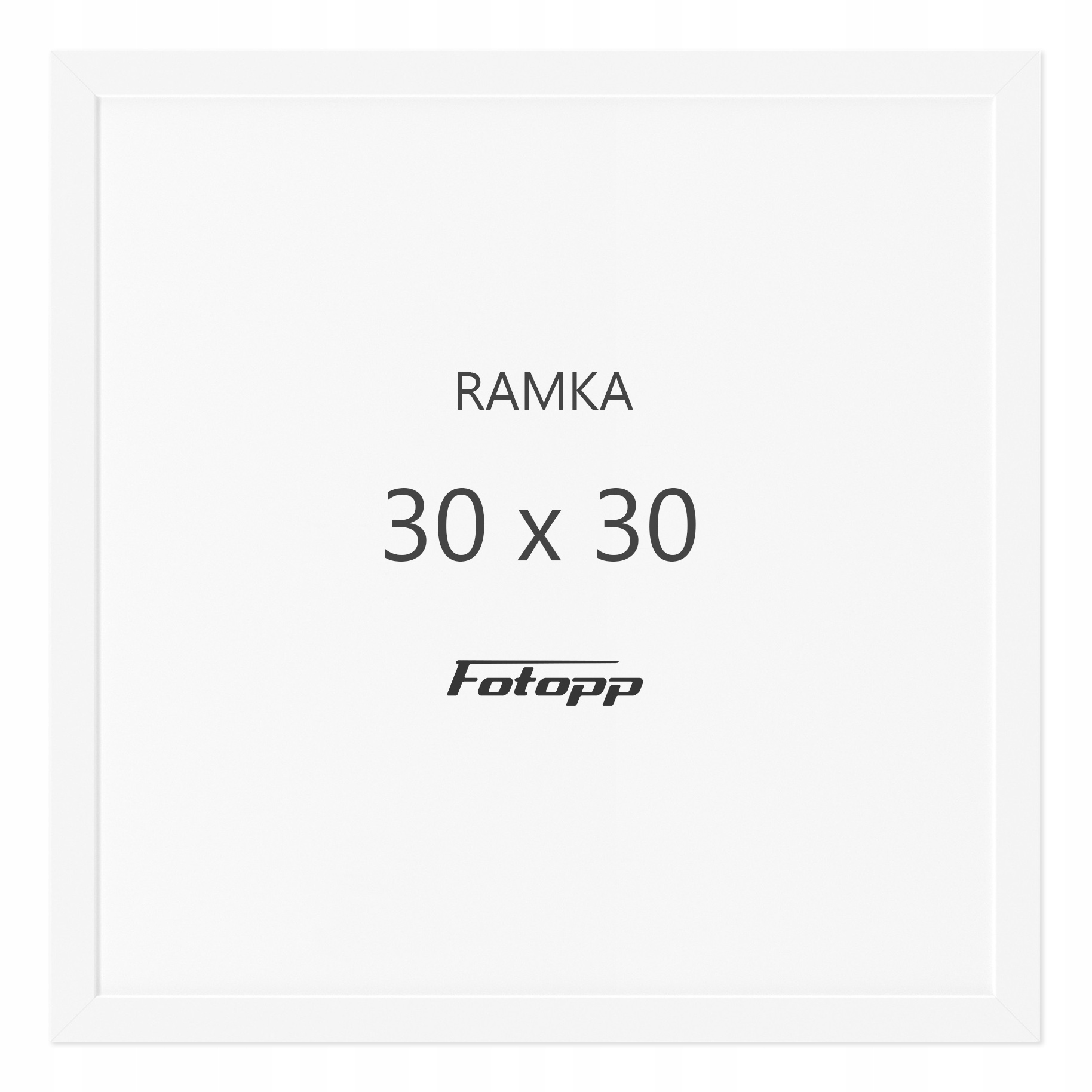 

Kwadratowa Ramka na zdjęcia Biała 30x30 kwadrat