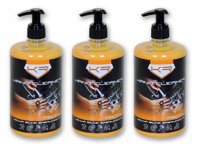 

3x Pasta Żel do mycia rak Krypton 750ml Olej Smar