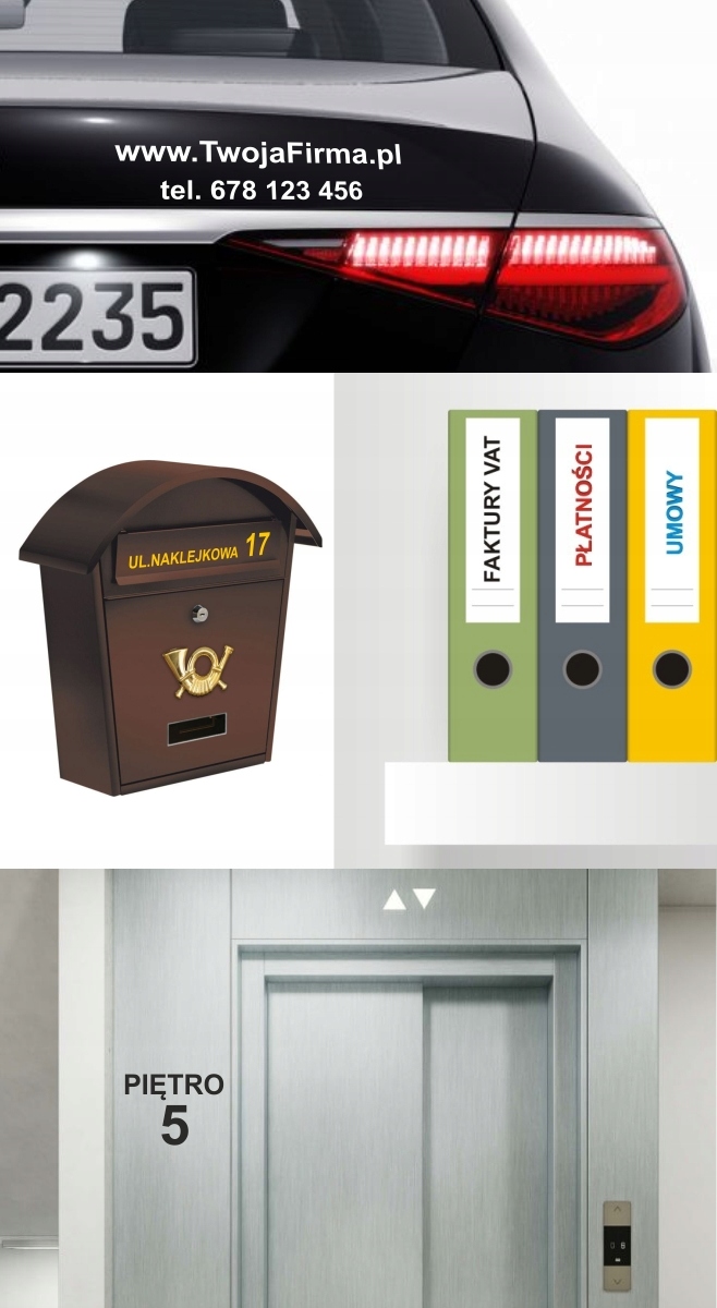 Litery i cyfry samoprzylepne białe 2,5cm 250 znak. Długość 2.5 cm