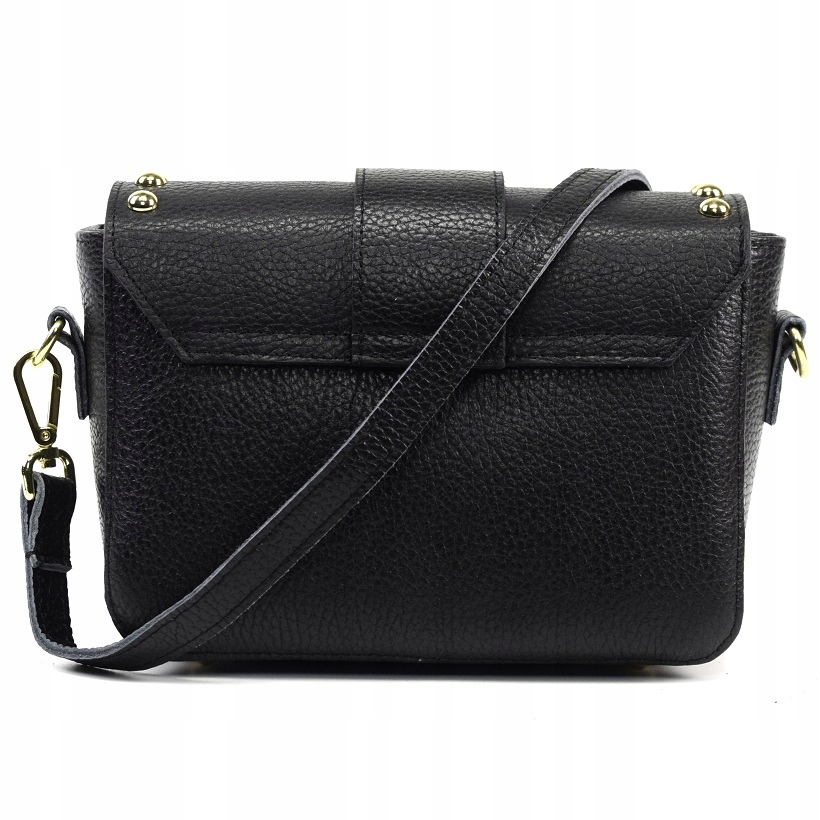 TOREBKA MASSIMO CONTTI SKÓRA NATURALNA PTASZKI JASKÓŁKI CZARNA 995A Kolor czarny