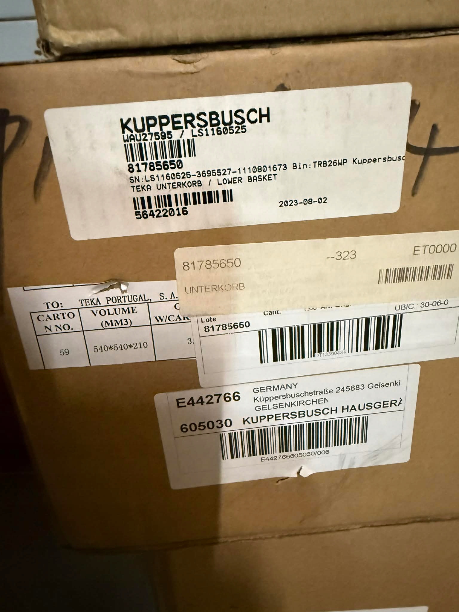 spodní koš do myčky nádobí značky Teka 81785650