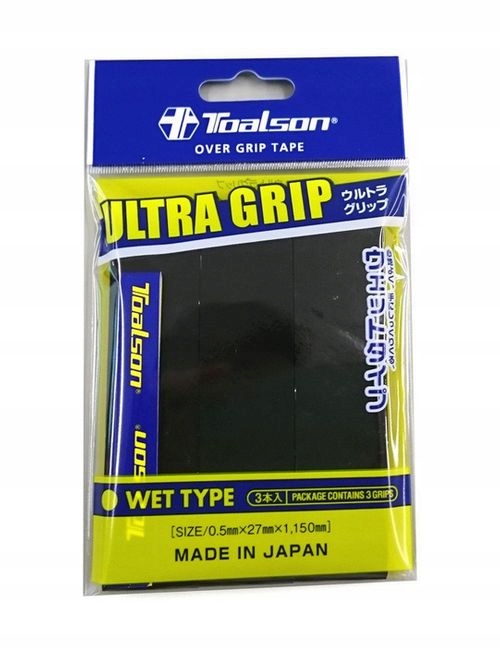 Owijki wierzchnie TOALSON ULTRA GRIP Czarne 3 szt