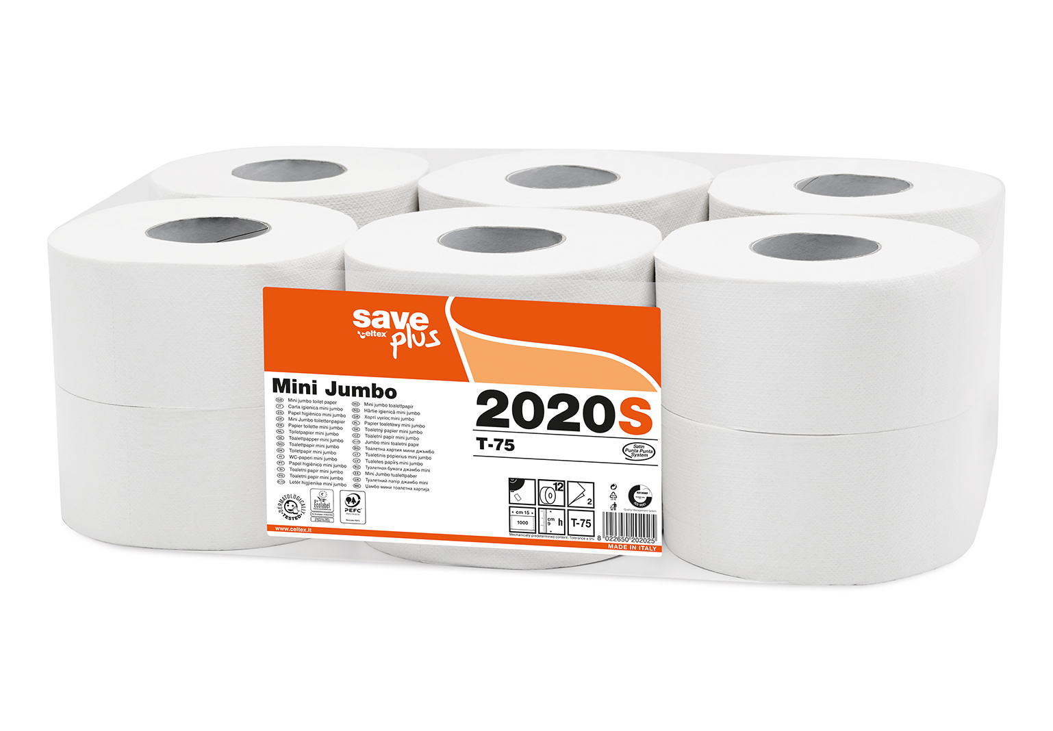 12 x Toaletní papír bez zápachu Celtex 150 m