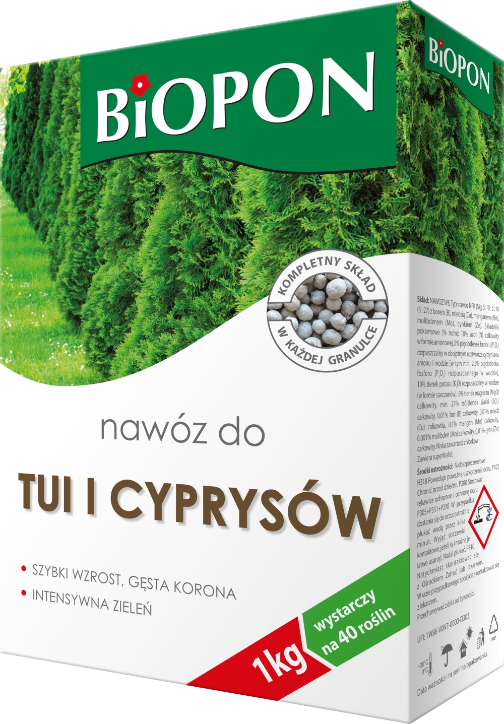

Biopon nawóz preparat granulowany Tuje Cyprysy 1kg