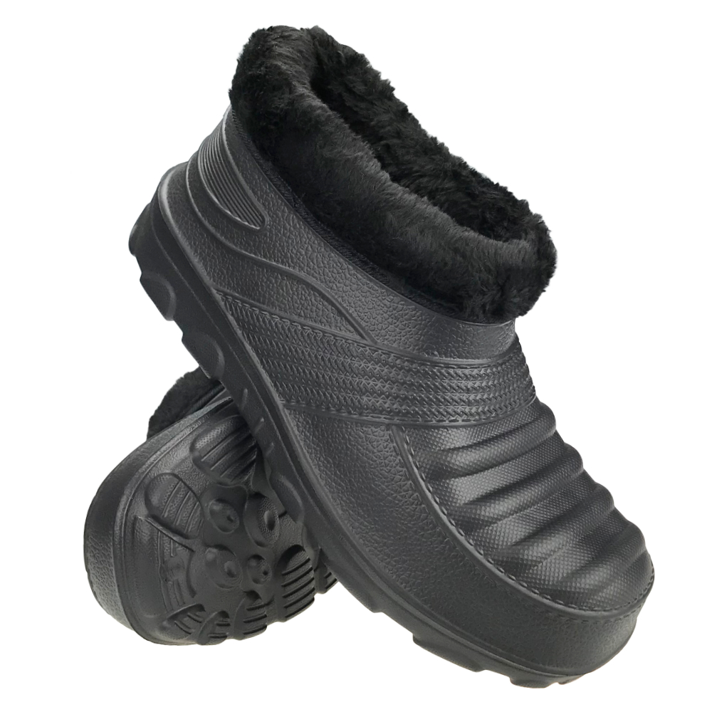 Kalosze ocieplane buty piankowe Krasz Czarne 41